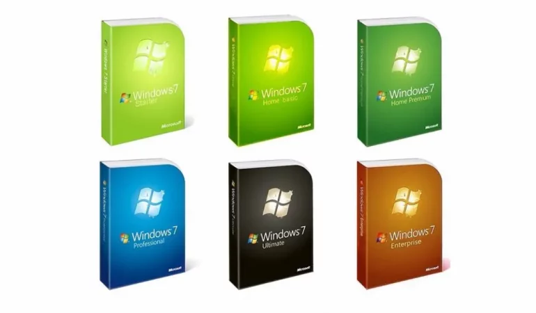 versiones de Windows 7