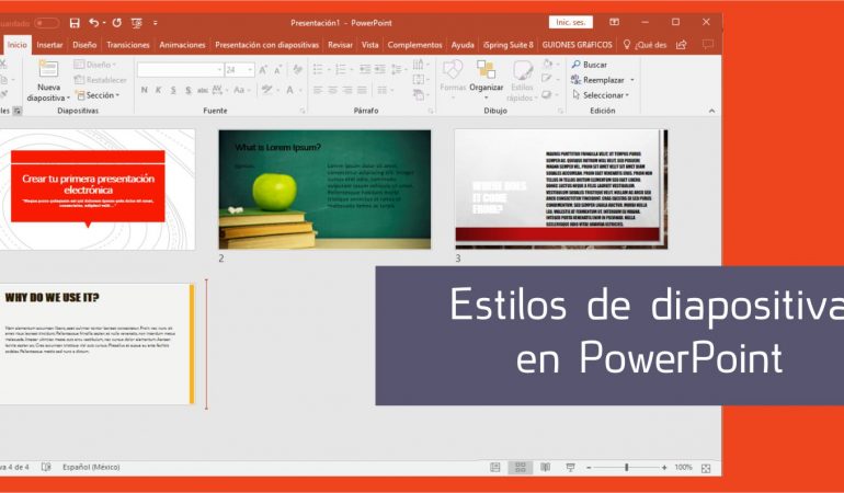 Estilos de diapositiva en PowerPoint