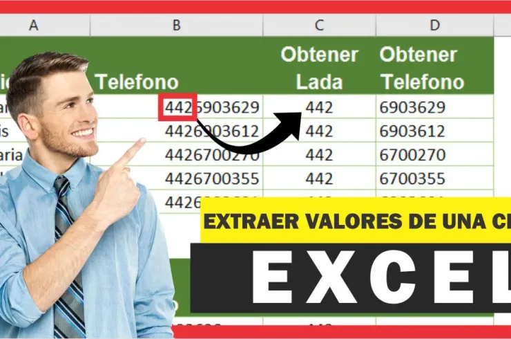 Extraer caracteres de una celda en Excel