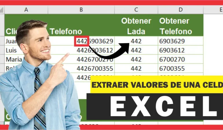 Extraer caracteres de una celda en Excel