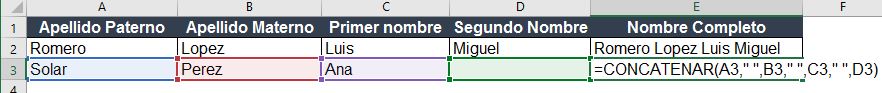 combinar los valores de varias celdas en una sola
