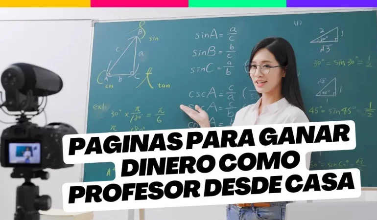 5 paginas para ganar dinero como profesor desde casa