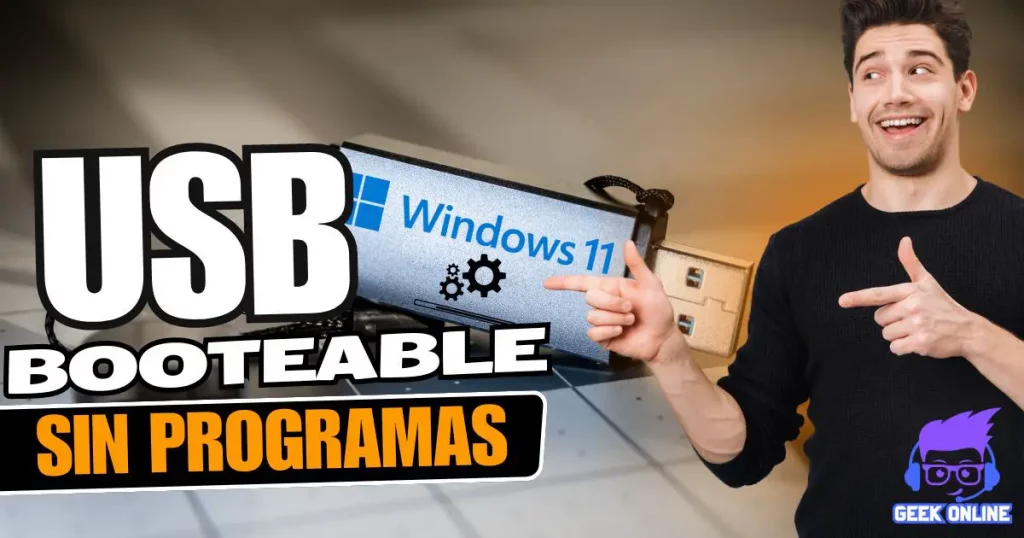 crear una USB booteable sin necesidad de programas extras